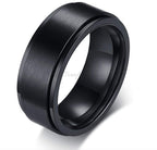 Anti-Anxiety Spinner Fidget Rotating Rings Men Women Band Stainless Steel Rings