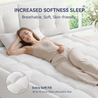 Plush 6Cm Bamboo Fibre Pillow Top Mattress Topper with Foam Core