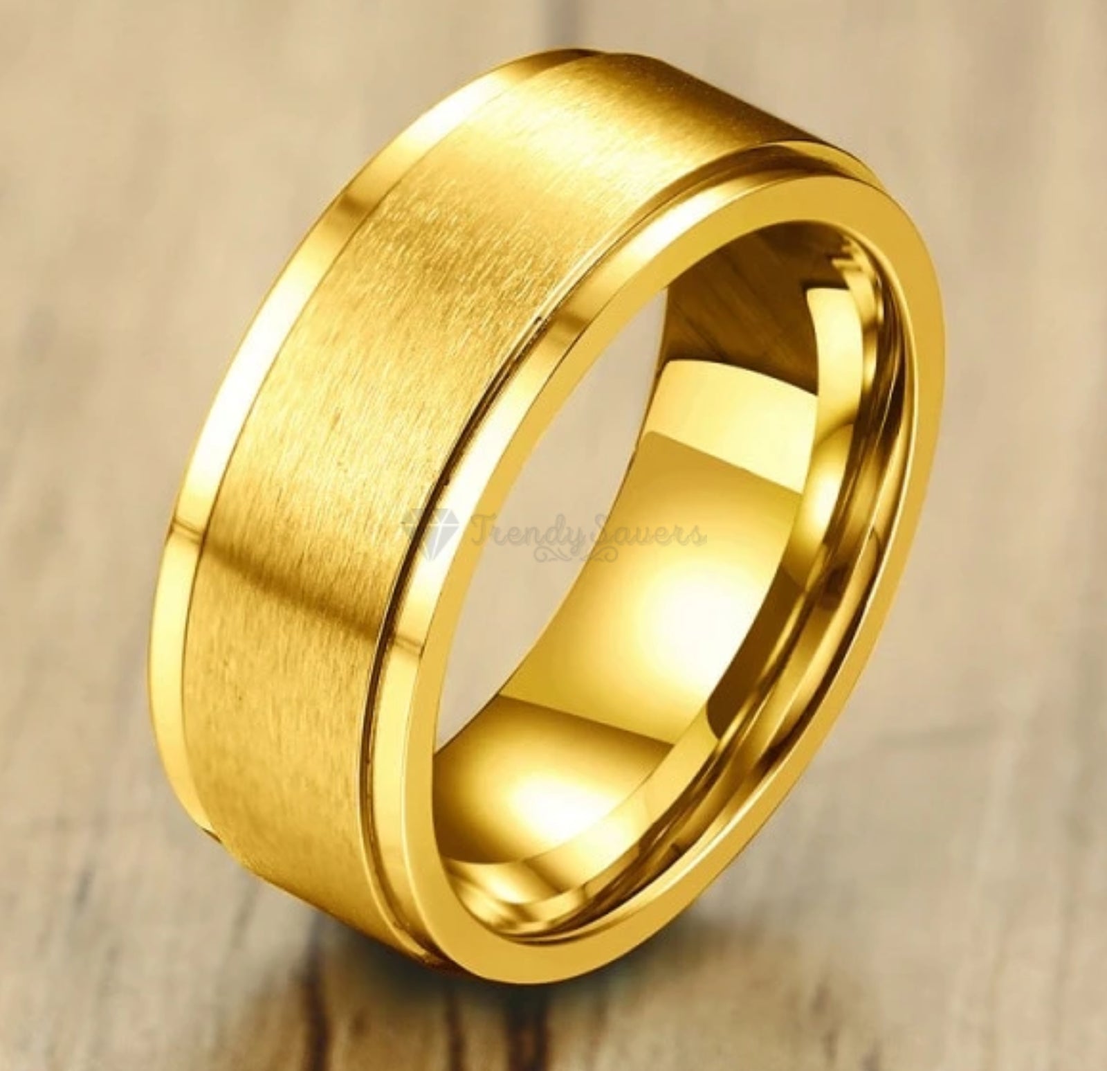 Anti-Anxiety Spinner Fidget Rotating Rings Men Women Band Stainless Steel Rings