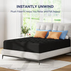 Plush 6Cm Bamboo Fibre Pillow Top Mattress Topper with Foam Core