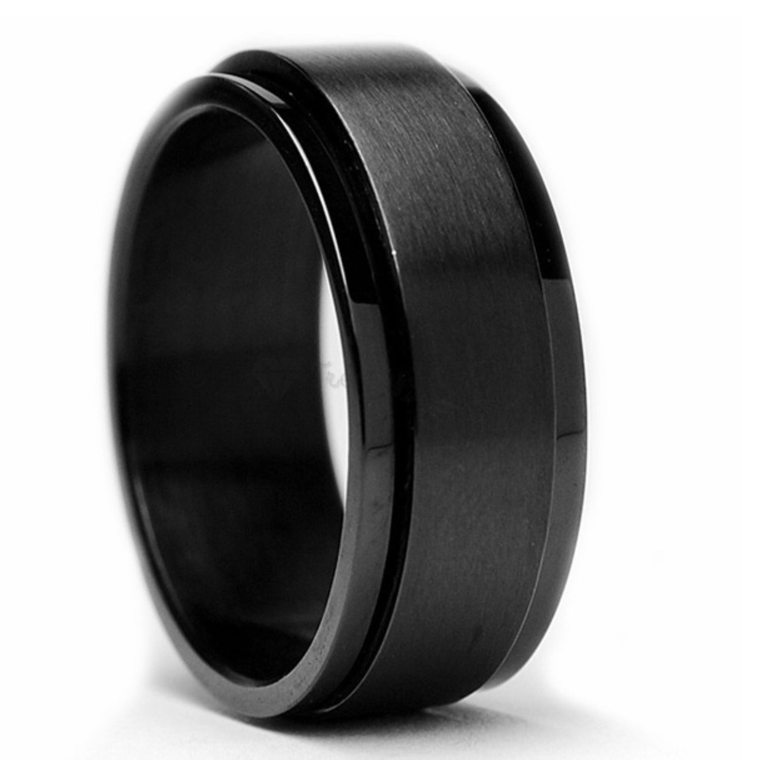 Anti-Anxiety Spinner Fidget Rotating Rings Men Women Band Stainless Steel Rings
