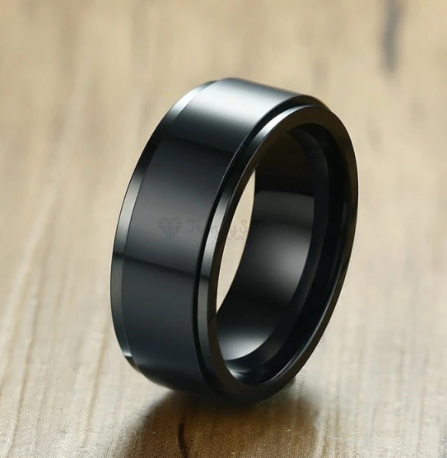 Anti-Anxiety Spinner Fidget Rotating Rings Men Women Band Stainless Steel Rings