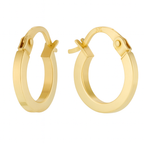 9ct Gold Classic 8mm Hoop Earrings