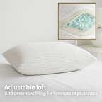 Bamboo Memory Foam Pillow  - 70 x 40 x 13cm