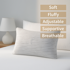Bamboo Memory Foam Pillow  - 70 x 40 x 13cm