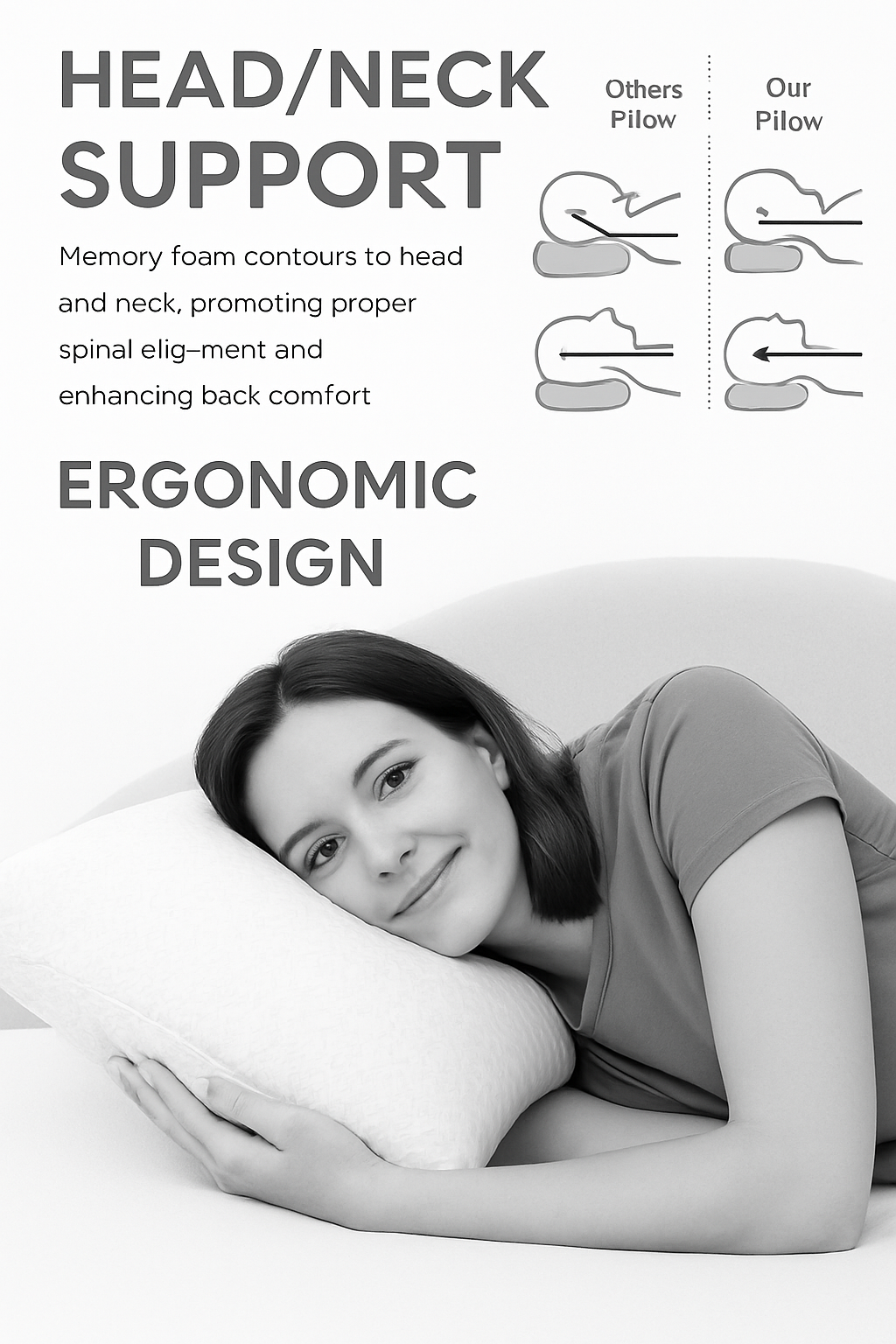 Bamboo AirFlow Memory Foam Pillow