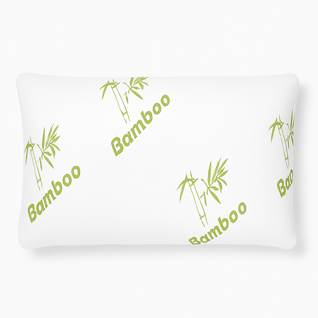 Bamboo Queen Bed Pillows Hypoallergenic Cooling Pain Relief