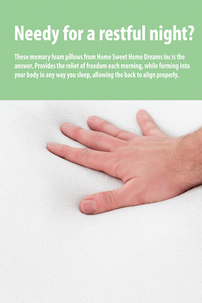 Bamboo Memory Foam Cooling  Pillow - Twin Pack