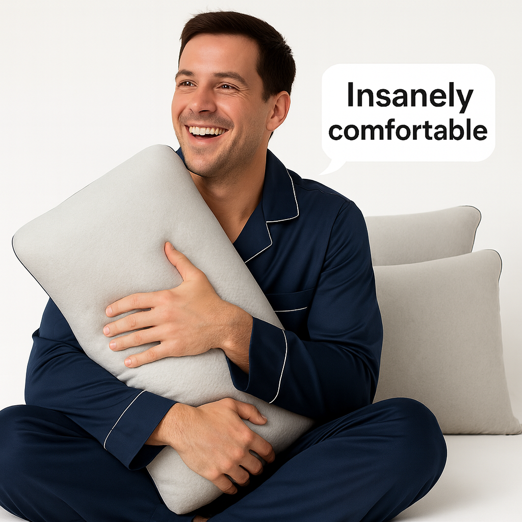 Bamboo Memory Foam Pillow - 60x40x12 cm