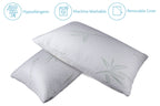 Memory Foam Hypoallergenic Comfort Cooling Bamboo Pillow - Set of 2 - Standard/Queen