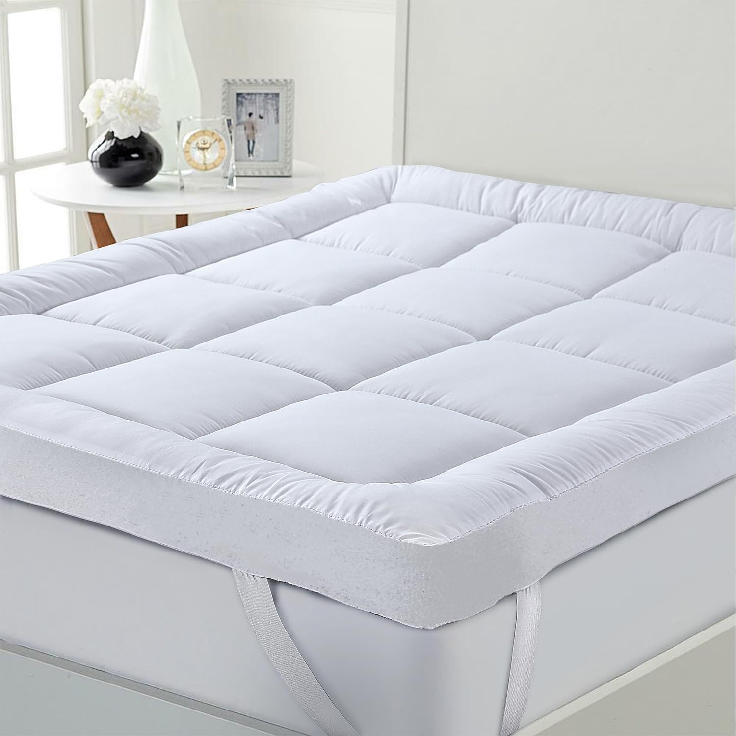 EXTRA DEEP MATTRESS TOPPER 4INCH / 10CM SINGLE DOUBLE KING SUPER KING BED SIZE