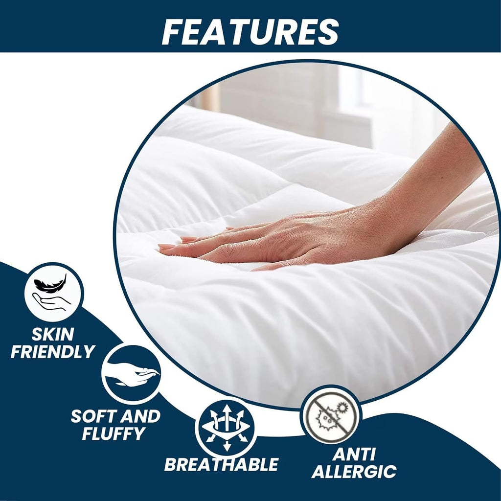 EXTRA DEEP MATTRESS TOPPER 4INCH / 10CM SINGLE DOUBLE KING SUPER KING BED SIZE